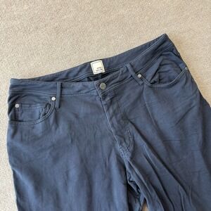 SWET TAILOR Pants Mens 34x32 Navy Tapered All in Jean Stretch Cotton